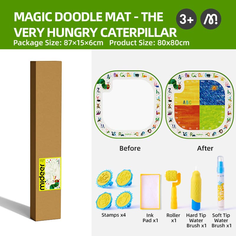 Mideer - Magic Water Doodle Mat - The Very Hungry Caterpillar