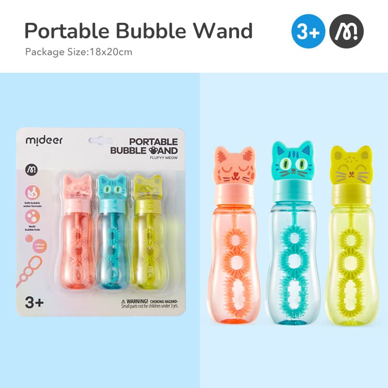 Mideer - Portable Bubble Wand Flufyy Meow