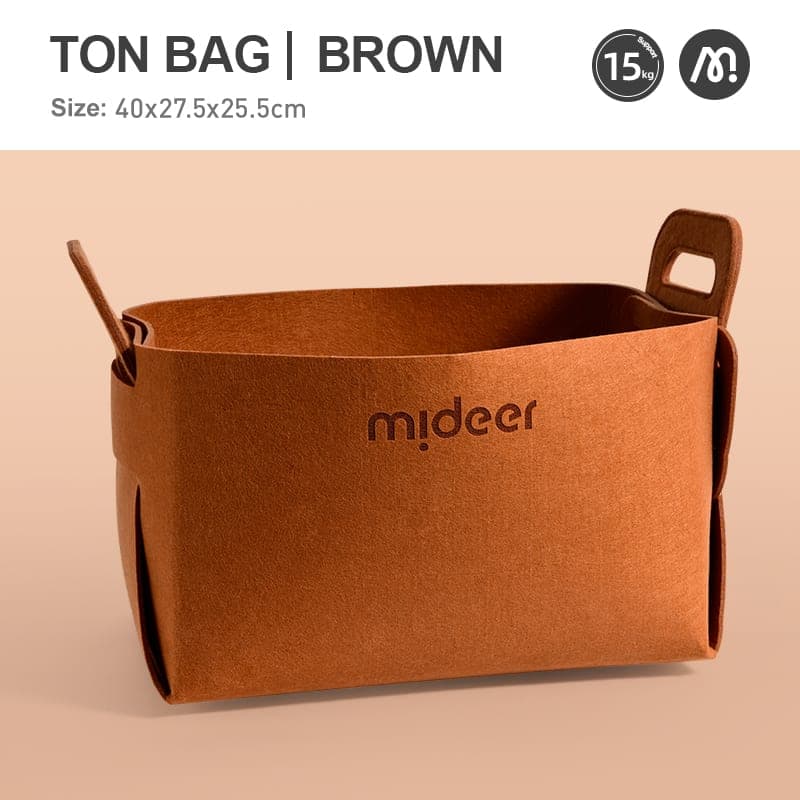 Toy Storage Bag - Brown