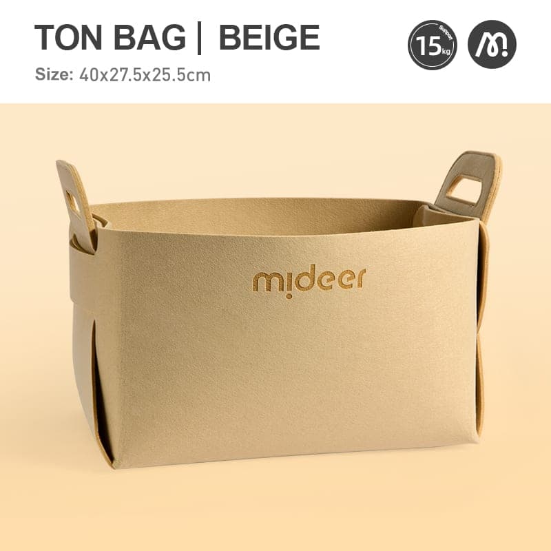Toy Storage Bag - Beige