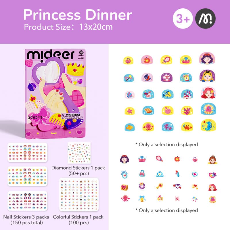 Mideer - Fashion Nail Stickers - Princess Banquet - View 1
