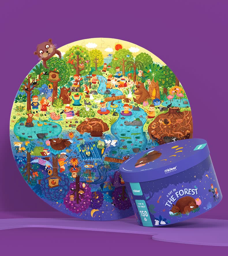 Mideer - A Day In The Forest Puzzle - 150pcs - View 1