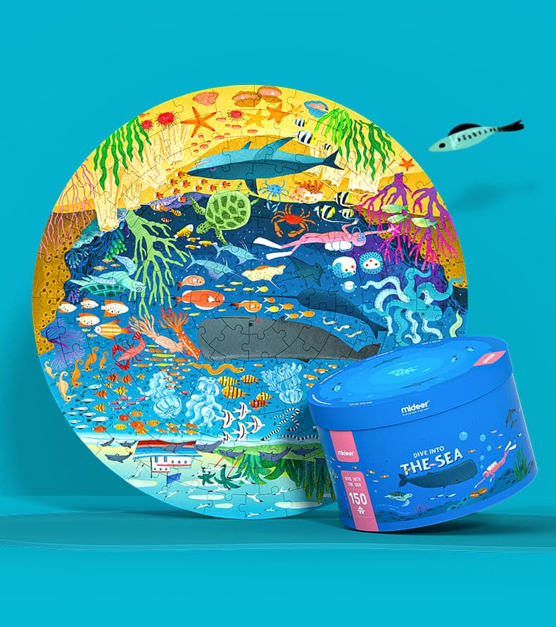 Mideer - Dive Into The Sea - Circular Puzzle 150Pcs - View 1