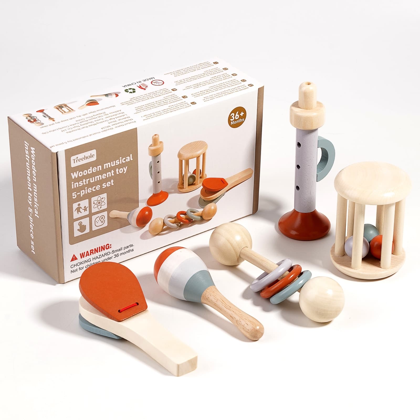 Montessori Musical Instrument 5-piece Set - View 1