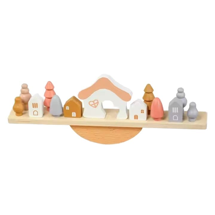 Montessori Wooden Balance Tree Game - View 1