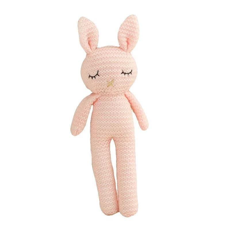 Handmade Crochet Bunny Plush Toy (Light Pink) - View 1