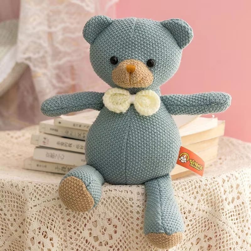 Handmade Knitted Plush Toy - Bear - View 1
