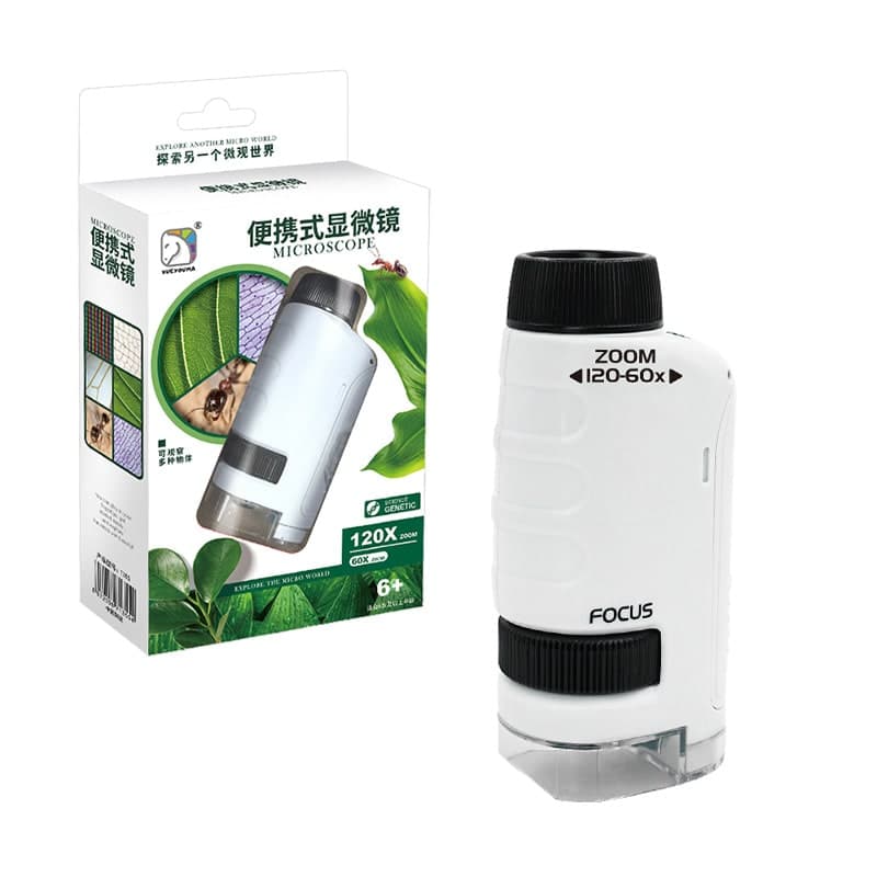 Portable Handheld Microscope (120-60x Zoom). - View 1