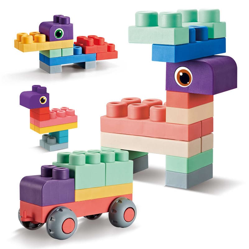 Silicone Soft Building Blocks Set for Kids (20 pcs) - View 1