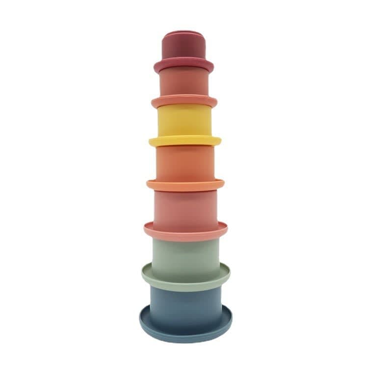 Silicone Stacking Cups Tower Toy (BPA free) - View 1