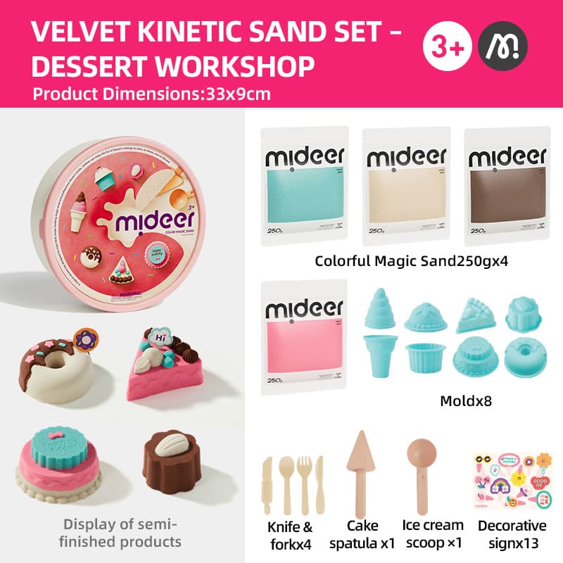 Mideer Color Magic Sand Play Set-Sweet Treaties - View 1