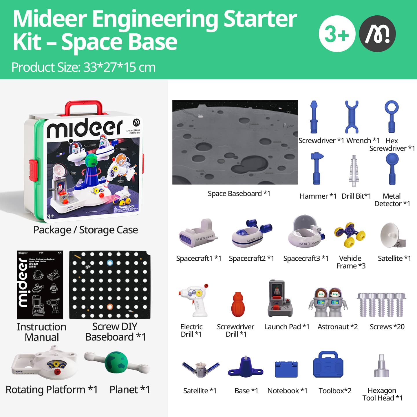 Mideer Engineering Starter Kit - Space Base - View 1