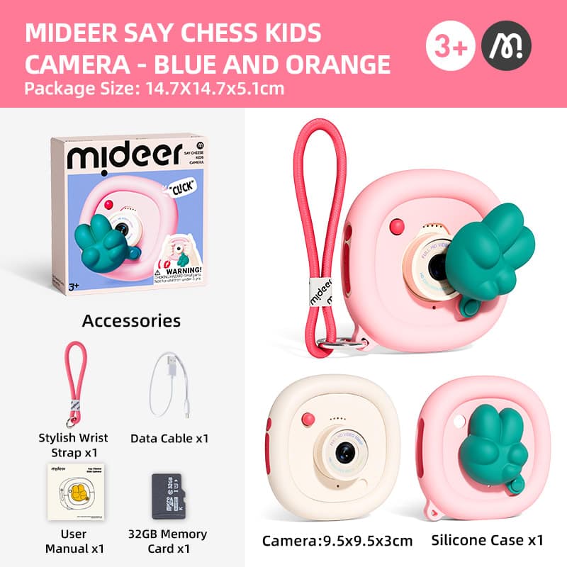 Mideer Say Cheese Kids Camera - Green and Pink - View 1