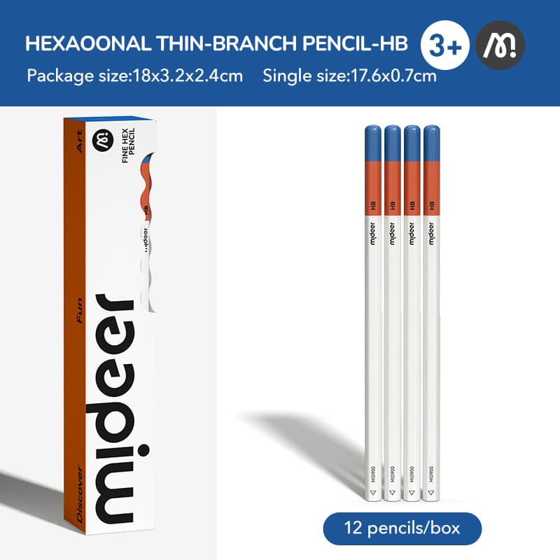 Fine Hex Pencil - HB - View 1
