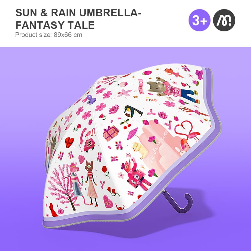 Mideer Sun Rain Umbrella - Fantasy Tale (Taro Purple) - View 1