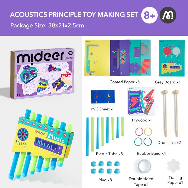 Mideer Toy Maker Material Sets - Acoustics Set - View 1