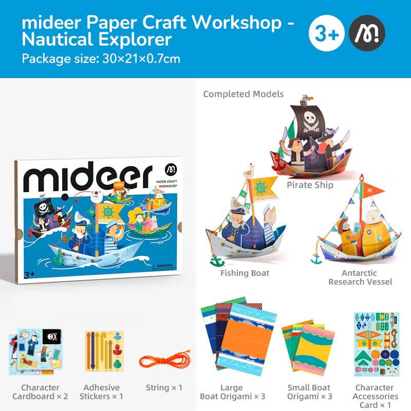 Mideer Paper Craft Workshop - Nautical Explorer - View 1