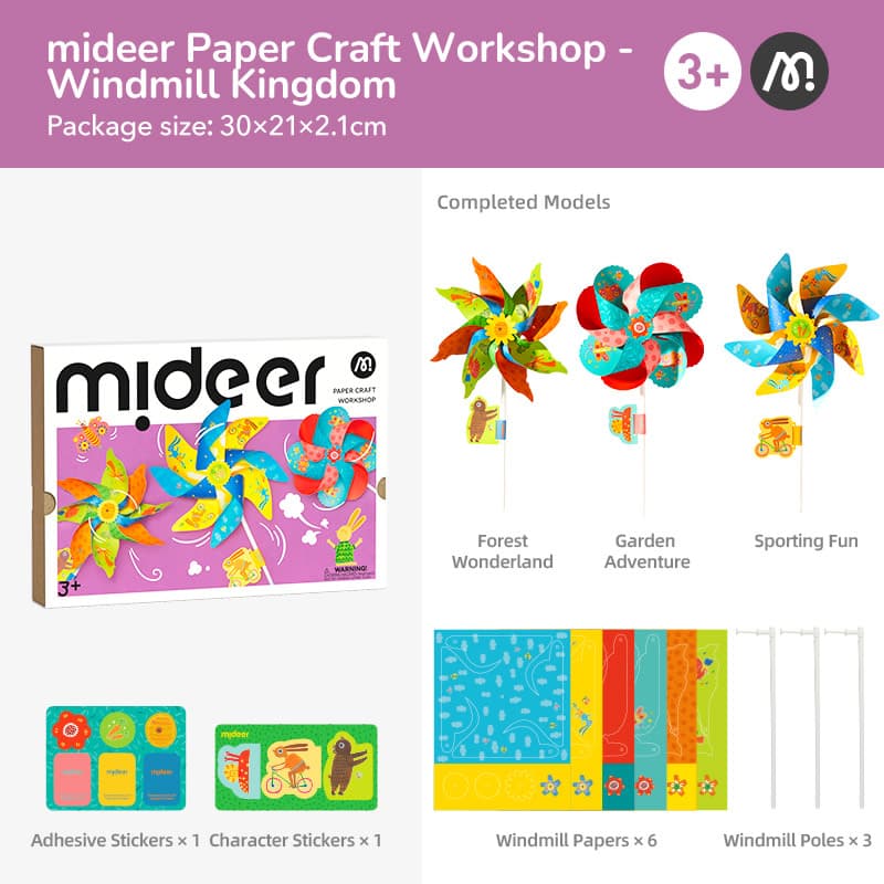 Mideer Paper Craft Workshop - Windmill Kingdom - View 1