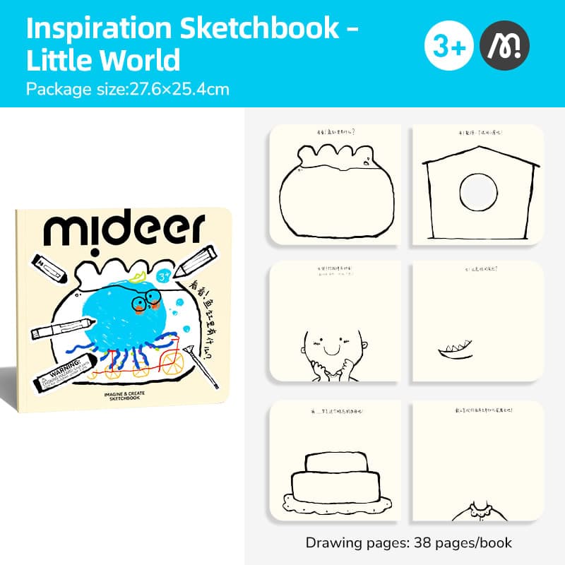 Mideer Imagine & Create Sketchbook - Little World - View 1