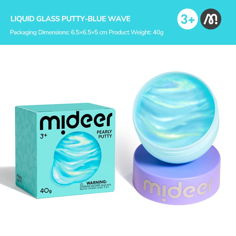 Mideer Pearly Putty - Cyan - View 1