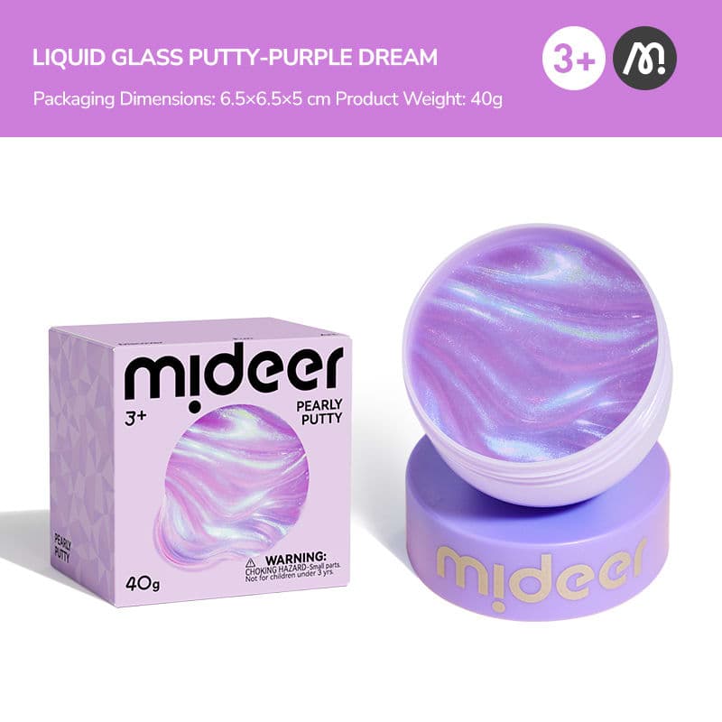 Mideer Pearly Putty - Purple - View 1