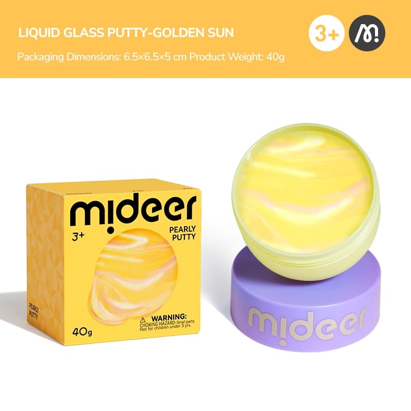 Mideer Pearly Putty - Gold - View 1