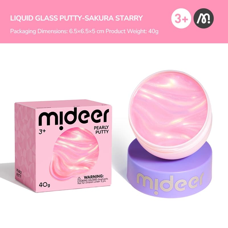 Mideer Pearly Putty - Pink - View 1